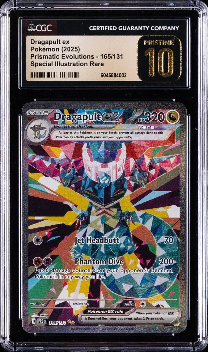2025 #165 Dragapult EX CGC 10 Pristine Pre EN-Prismatic Evolutions Pokemon