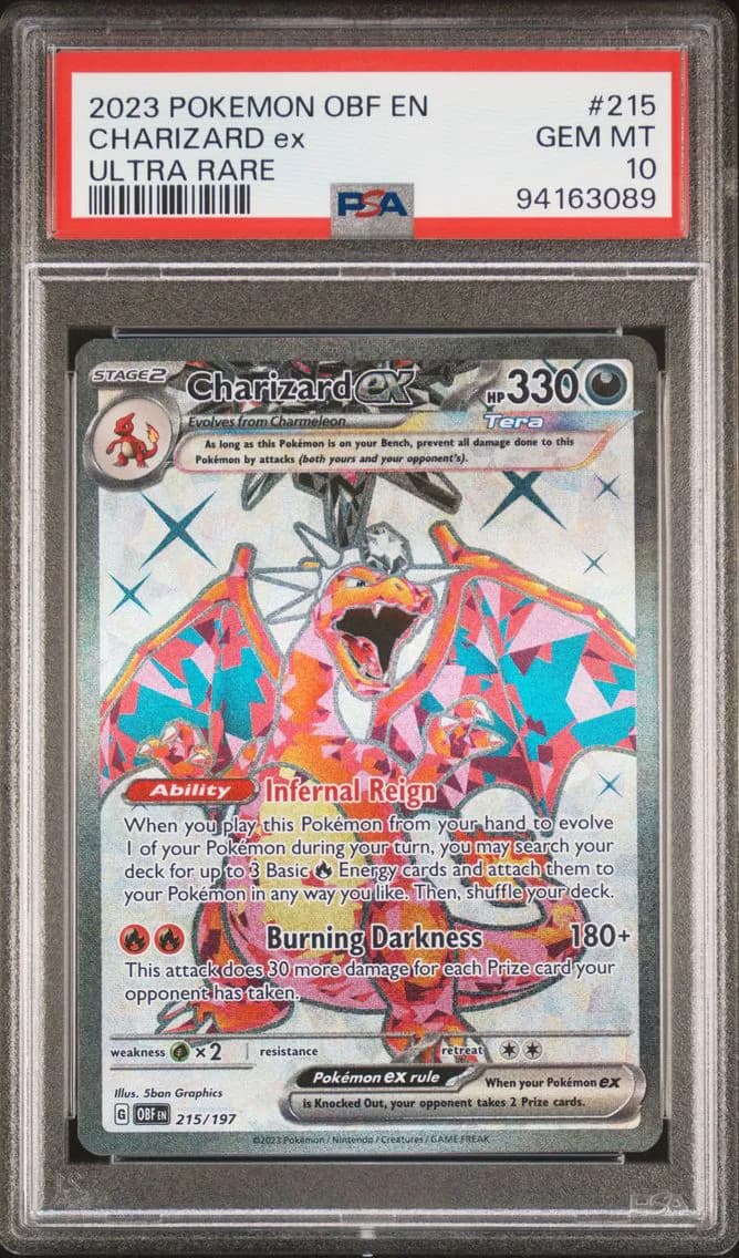 Charizard ex slab