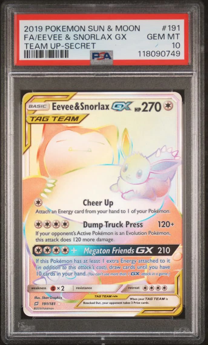 Eevee & Snorlax-GX slab