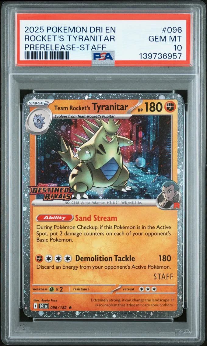 Team Rocket's Tyranitar slab