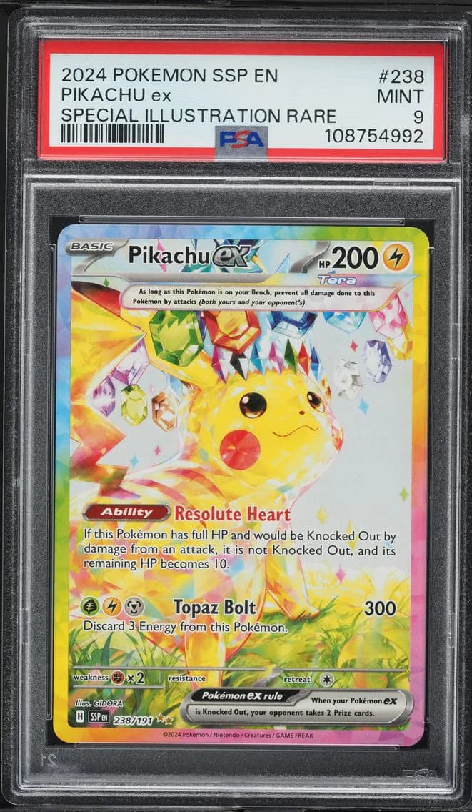 Pikachu ex slab