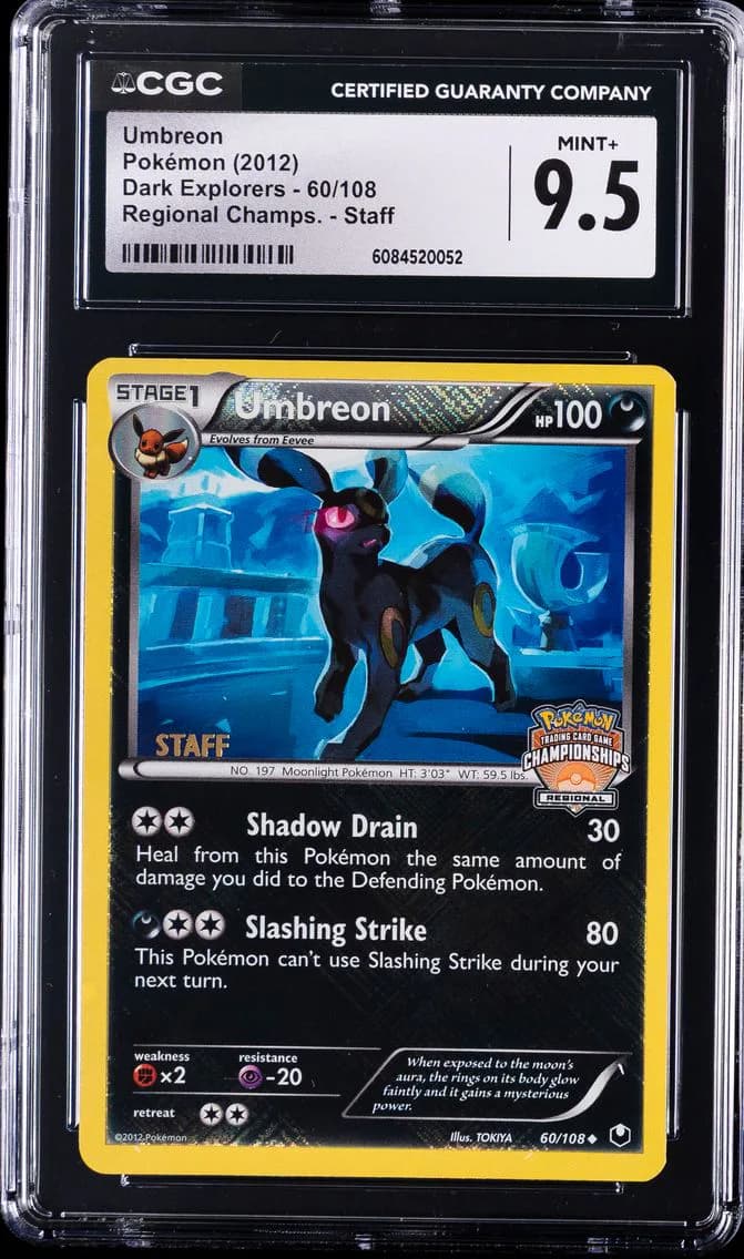 2012 #60 Umbreon-Holo CGC 9.5 Black & White Dark Explorers Pokemon