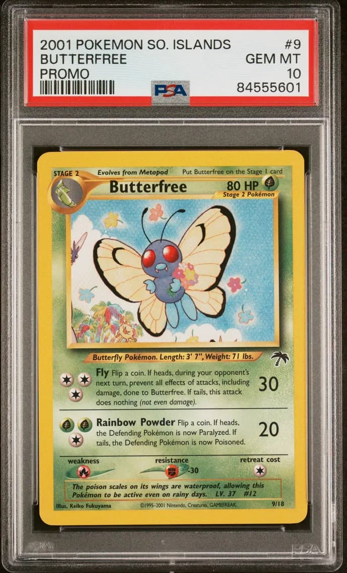 2001 #9 Butterfree PSA 10 Southern Islands Promo