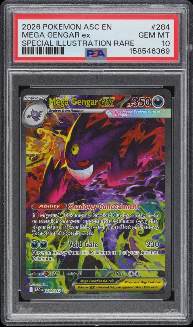 2026 #284 Mega Gengar EX PSA 10 Asc EN-Ascended Heroes