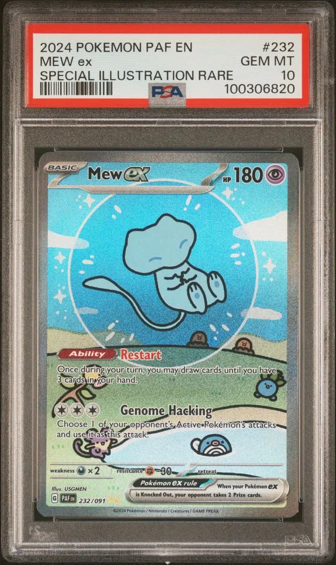 2024 #232 Mew ex PSA 10 Paldean Fates - PAF EN - English Pokemon