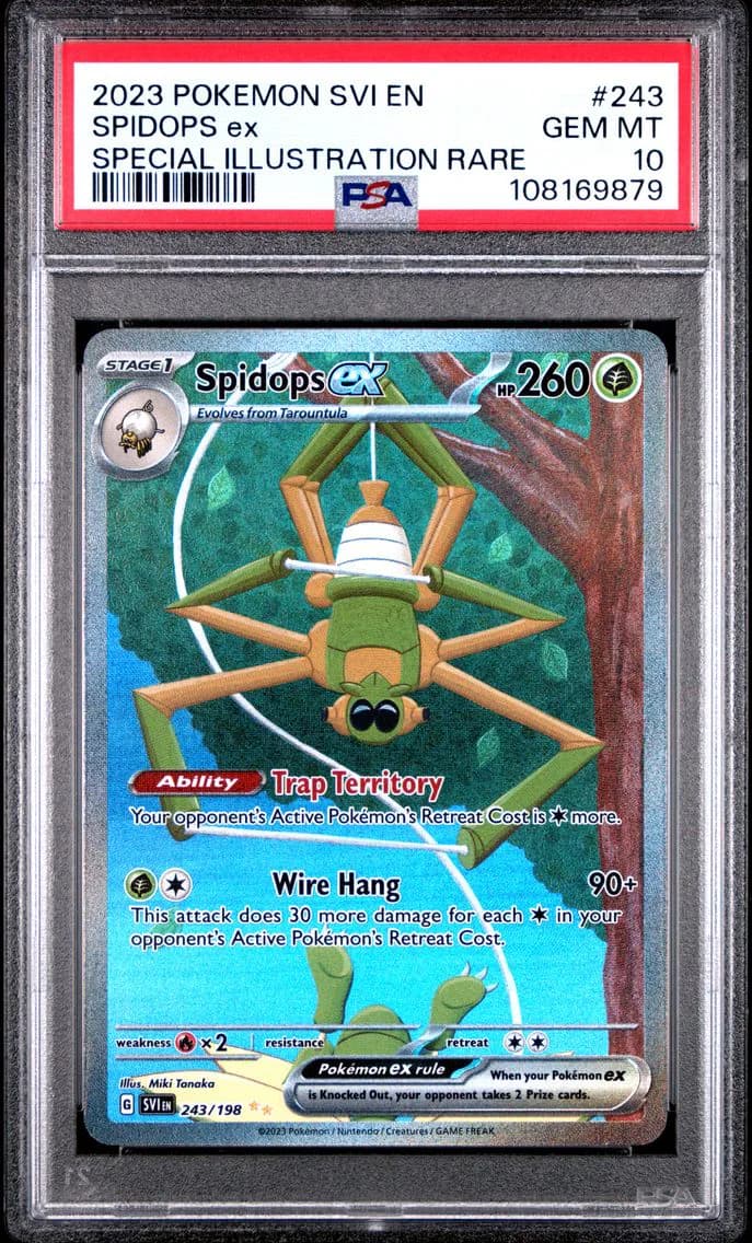 2023 #243 Spidops EX PSA 10 Svi EN-Scarlet & Violet