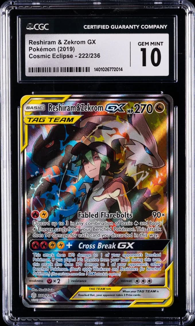Reshiram & Zekrom-GX slab
