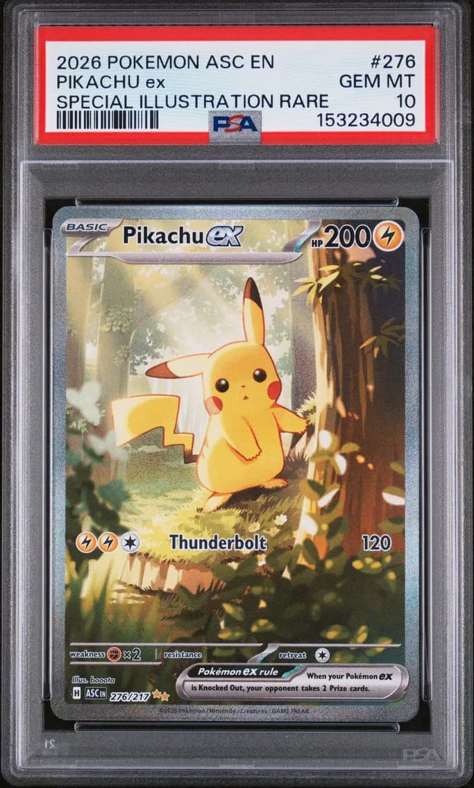 Pikachu ex slab