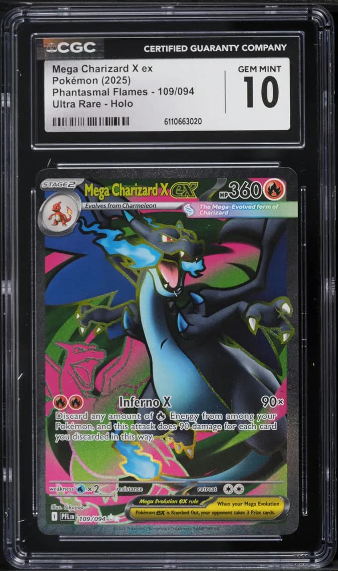 Mega Charizard X ex slab