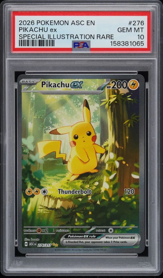 2026 #276 Pikachu EX PSA 10 Asc EN-Ascended Heroes