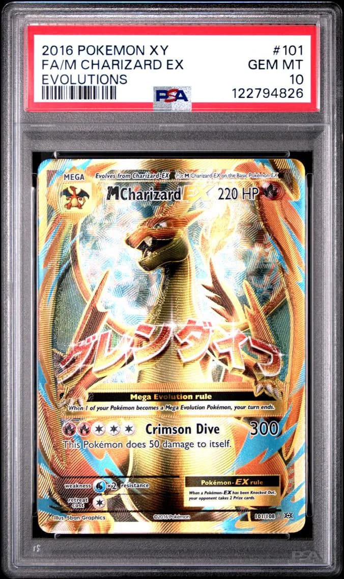M Charizard-EX slab