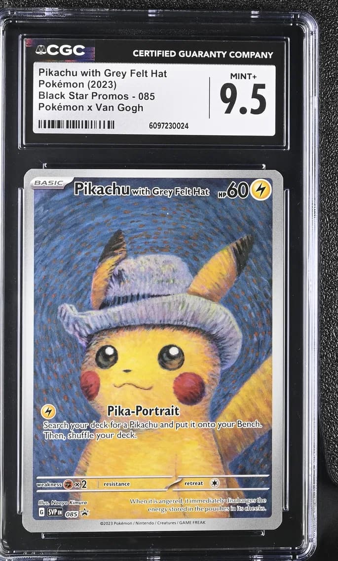 Pikachu with Grey Felt Hat slab
