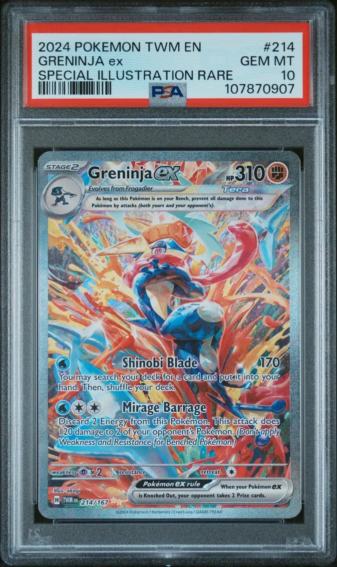 2024 #214 Greninja EX PSA 10 Twm EN-Twilight Masquerade