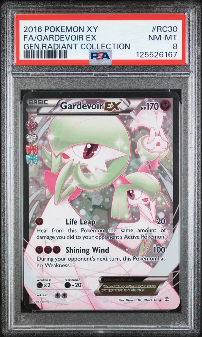 2016 #RC30 Full Art/Gardevoir EX PSA 8 XY Generations Radiant Collection
