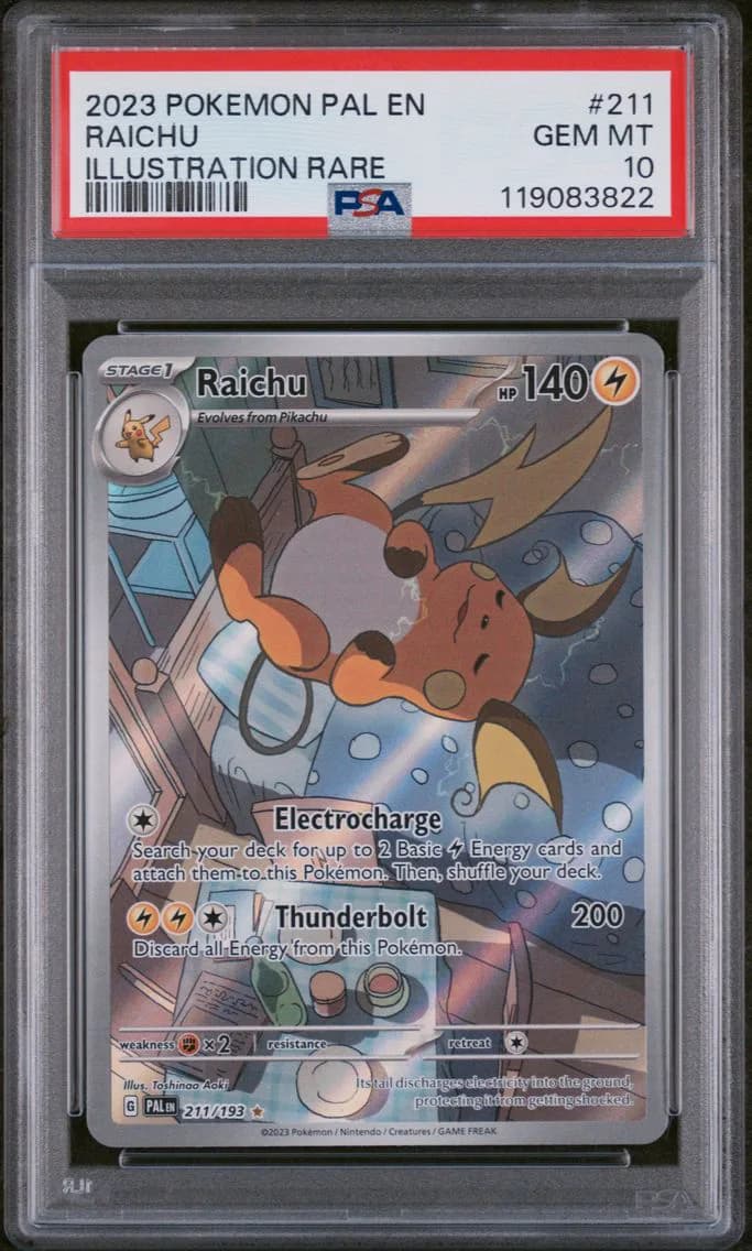 2023 #211 Raichu PSA 10 Pal EN-Paldea Evolved Pokemon