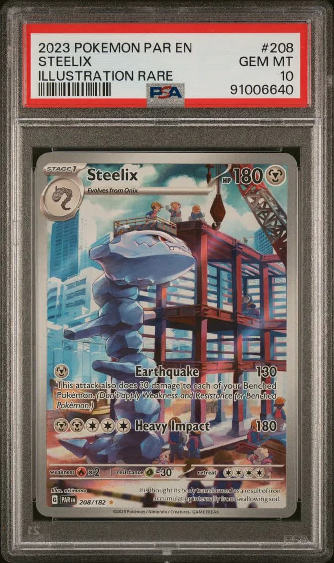 2023 #208 Steelix PSA 10 Par EN-Paradox Rift Pokemon