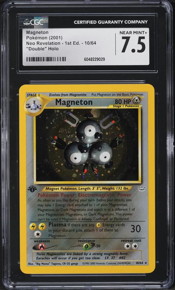 2001 #10 Magneton CGC 7.5 Neo Revelation - 1st Edition - English Pokemon