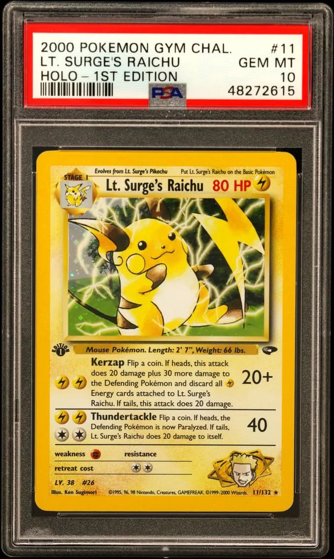 Lt. Surge's Raichu slab