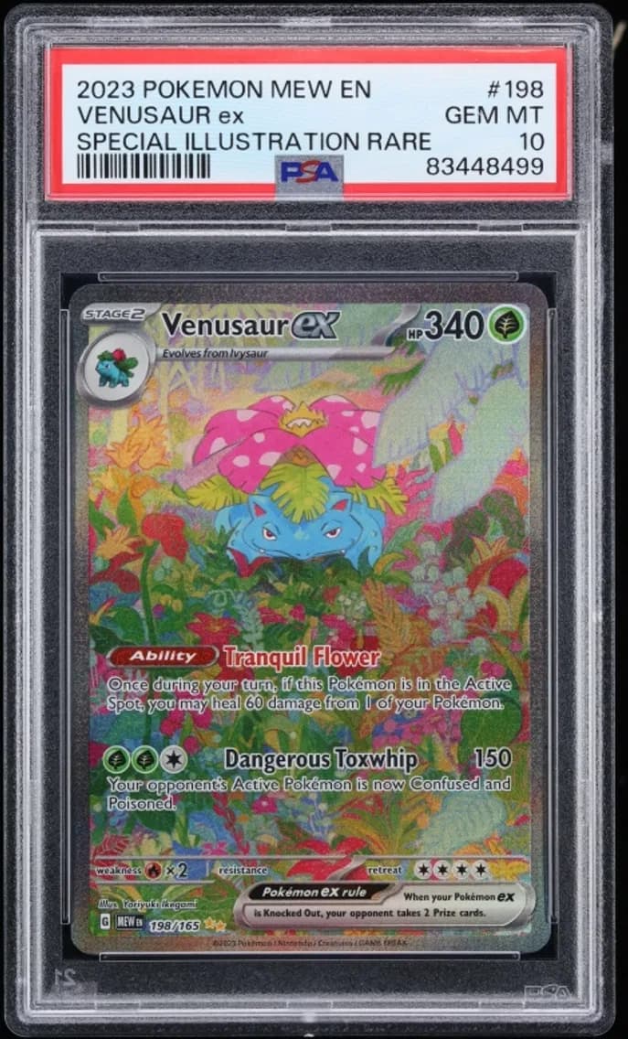 2023 #198 Scarlet & Violet 151 SIR Venusaur Ex GEM MINT PSA 10 Pokemon