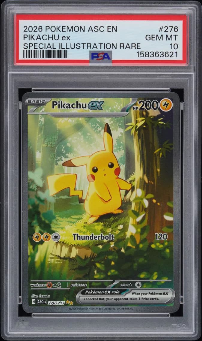 2026 #276 Pikachu EX PSA 10 Asc EN-Ascended Heroes