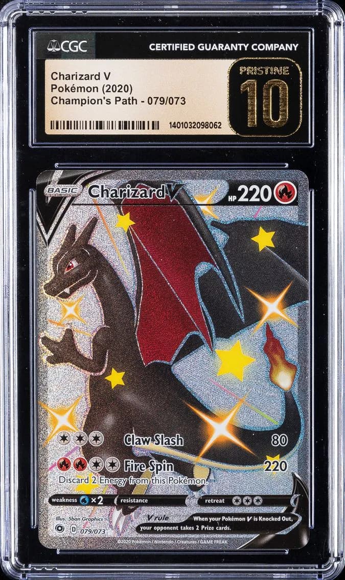Charizard V slab