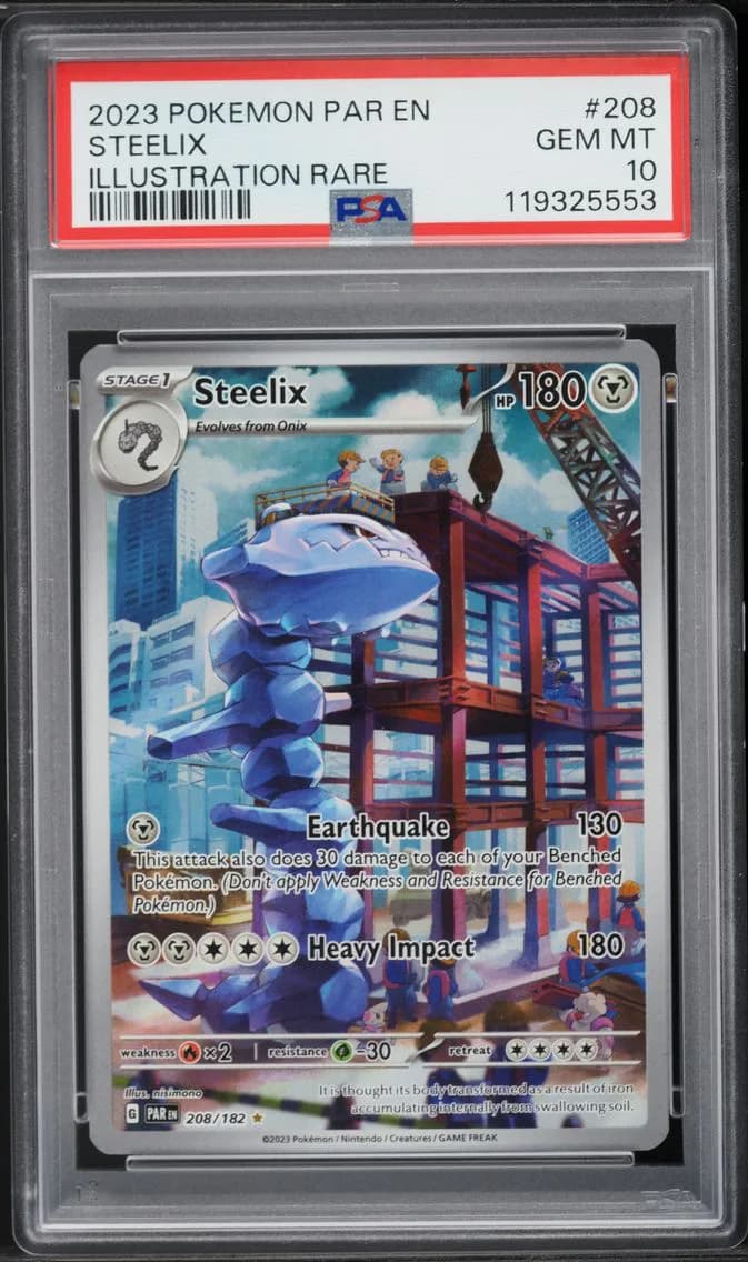 2023 #208 Steelix PSA 10 Par EN-Paradox Rift Pokemon
