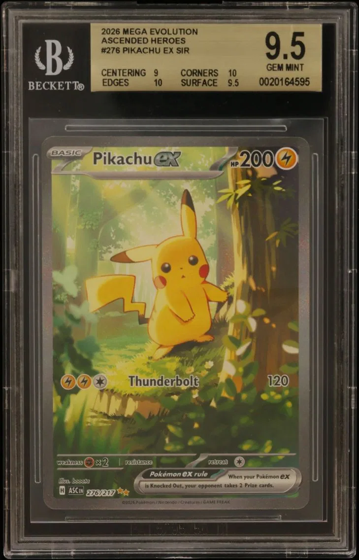 2026 #276 Pikachu ex SIR BGS TCG Mega Evolution Ascended Heroes