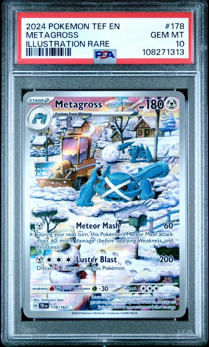 2024 #178 Metagross PSA 10 Tef EN-Temporal Forces