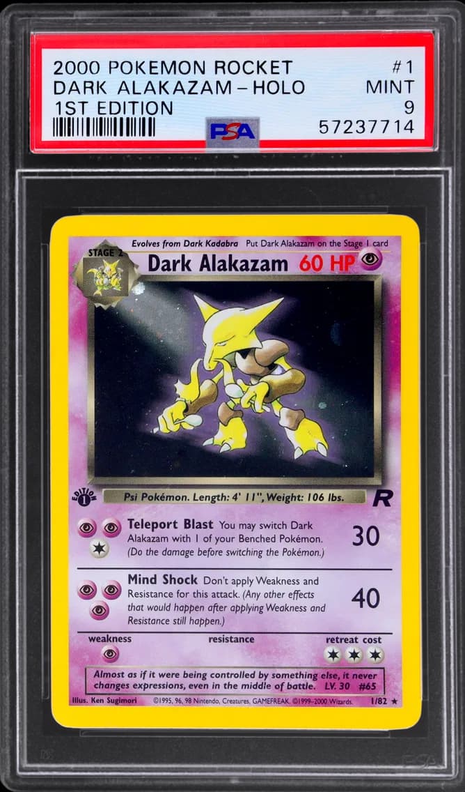 Dark Alakazam slab