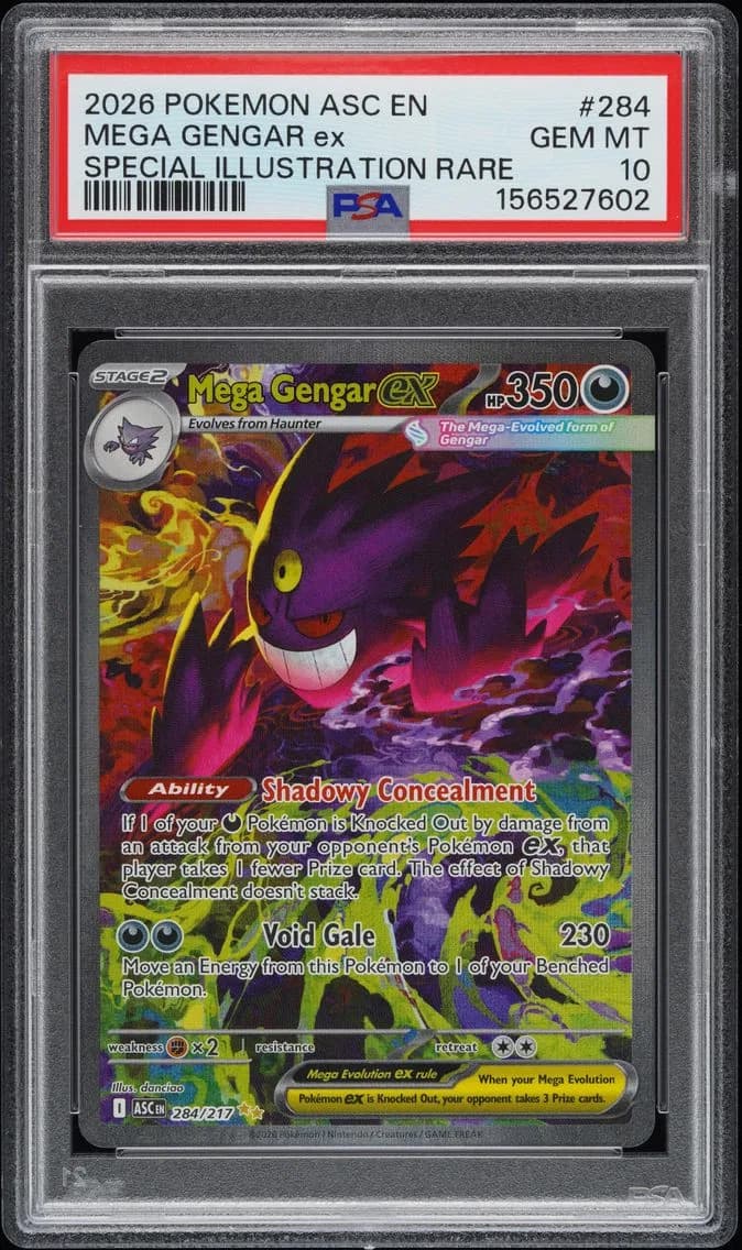 2026 #284 Mega Gengar EX PSA 10 Asc EN-Ascended Heroes