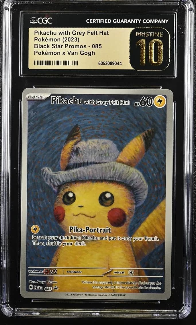 Pikachu with Grey Felt Hat slab