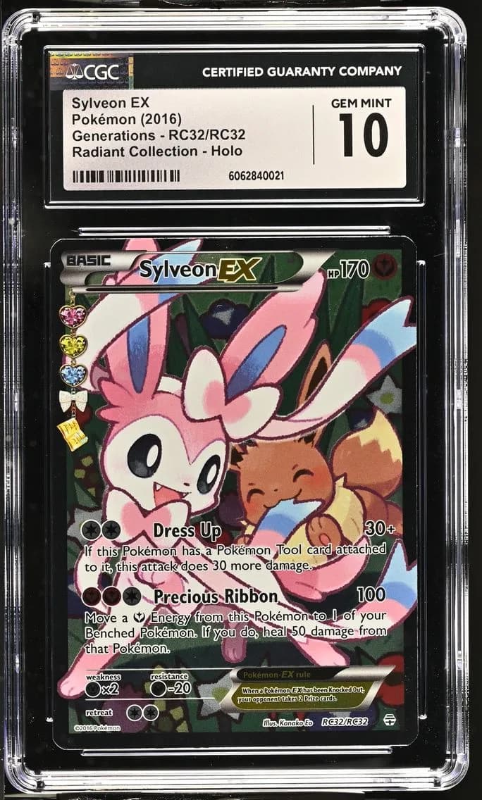 2016 #RC32/RC32 Sylveon EX CGC 10 Generations - English