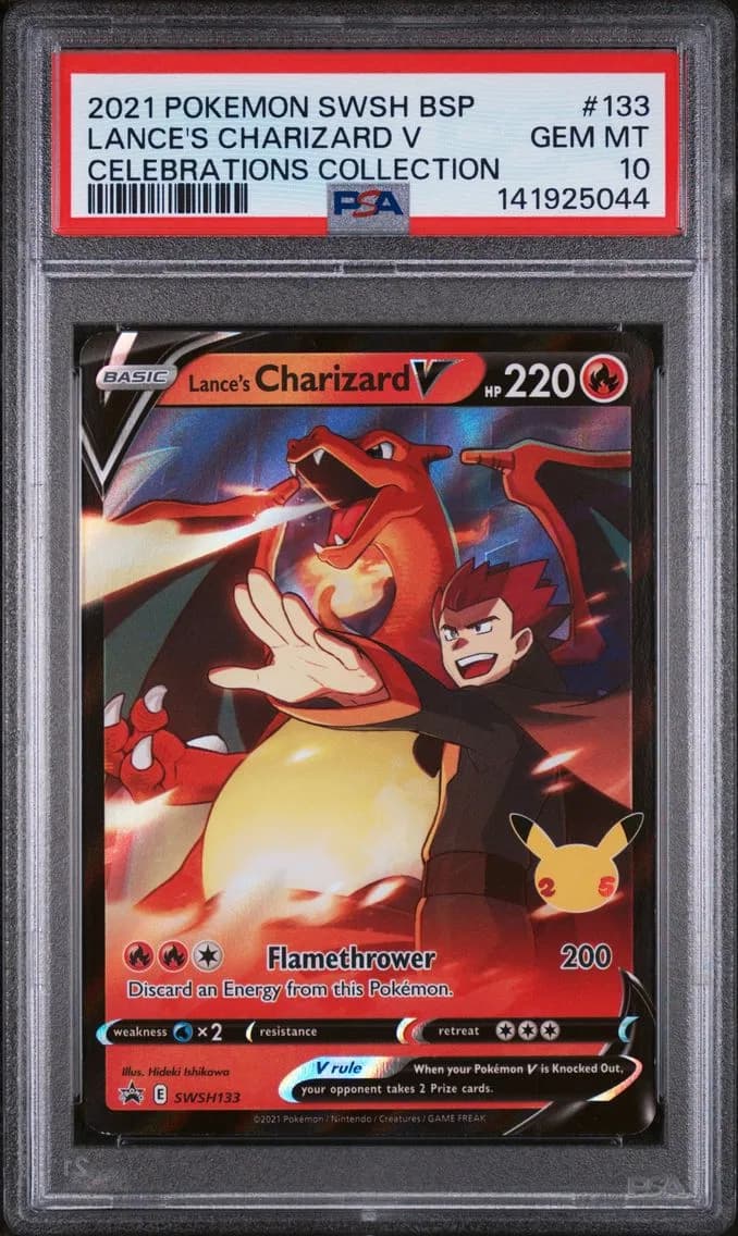 Lance's Charizard V slab