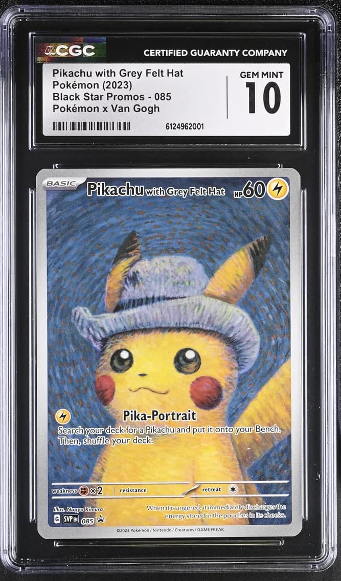2023 #085 Pikachu with Grey Felt Hat CGC 10 Black Star Promos - Scarlet & Violet SVPEN - English