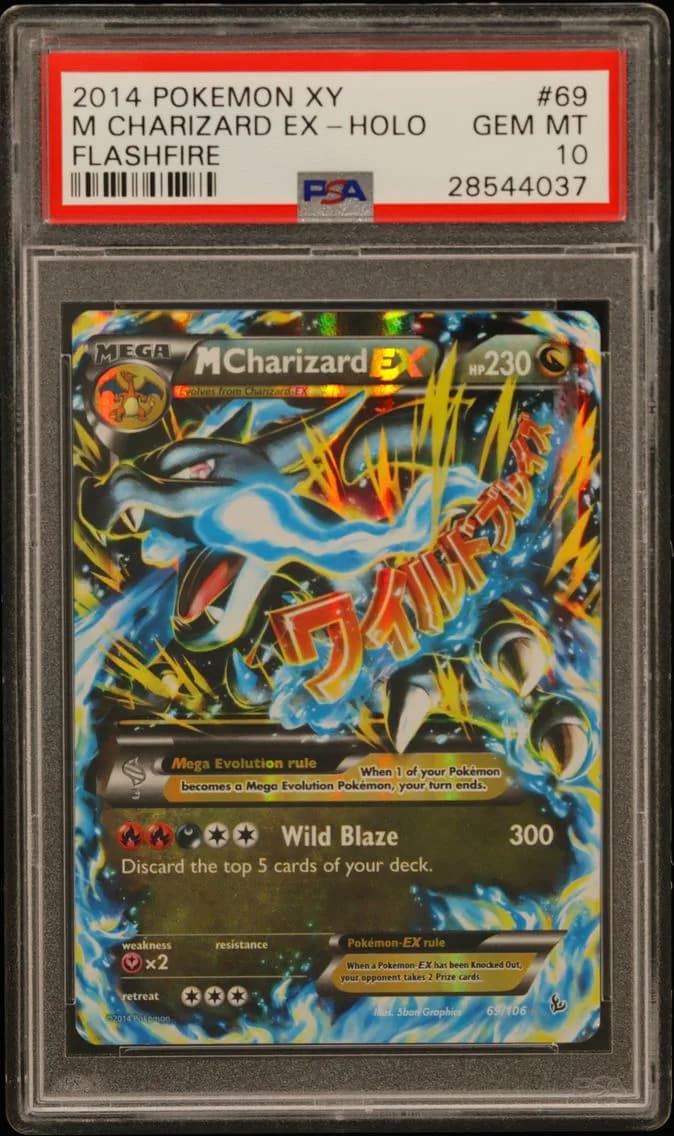 2014 #69 M Charizard EX PSA 10 XY Flashfire