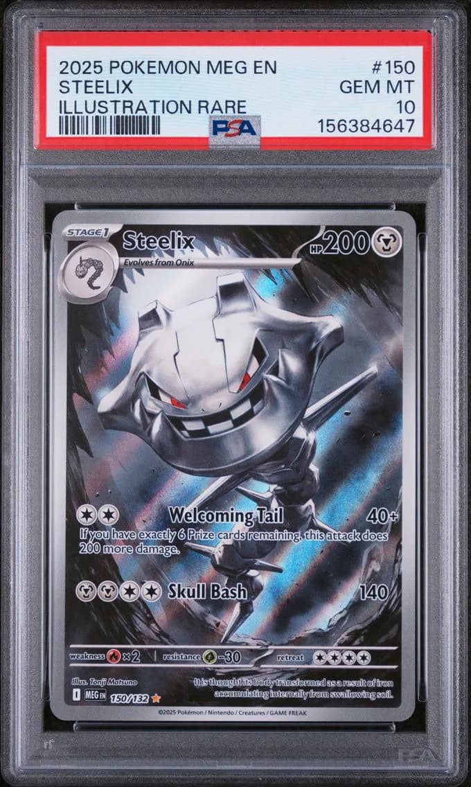 2025 #150 Steelix PSA 10 Meg EN-Mega Evolution