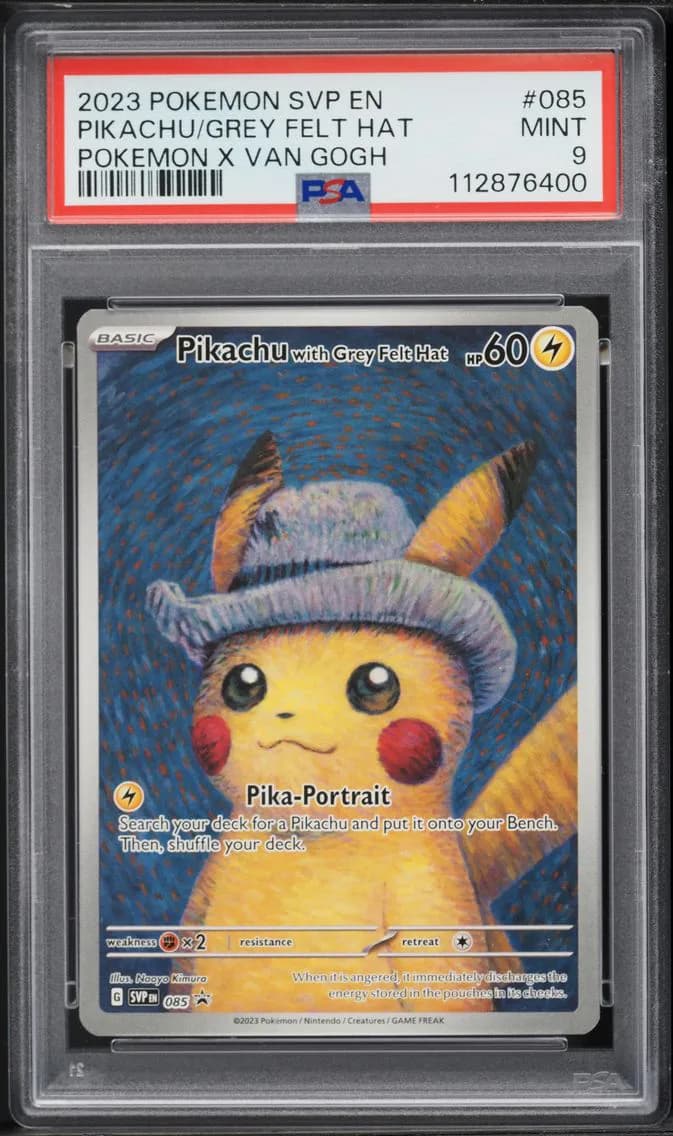 2023 #085 Pikachu With Grey Felt Hat PSA 9 Svp EN-SV Black Star Promo Pokemon