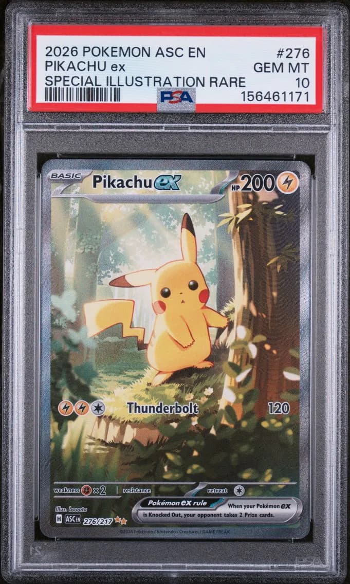 2026 #276 Pikachu EX PSA 10 Asc EN-Ascended Heroes