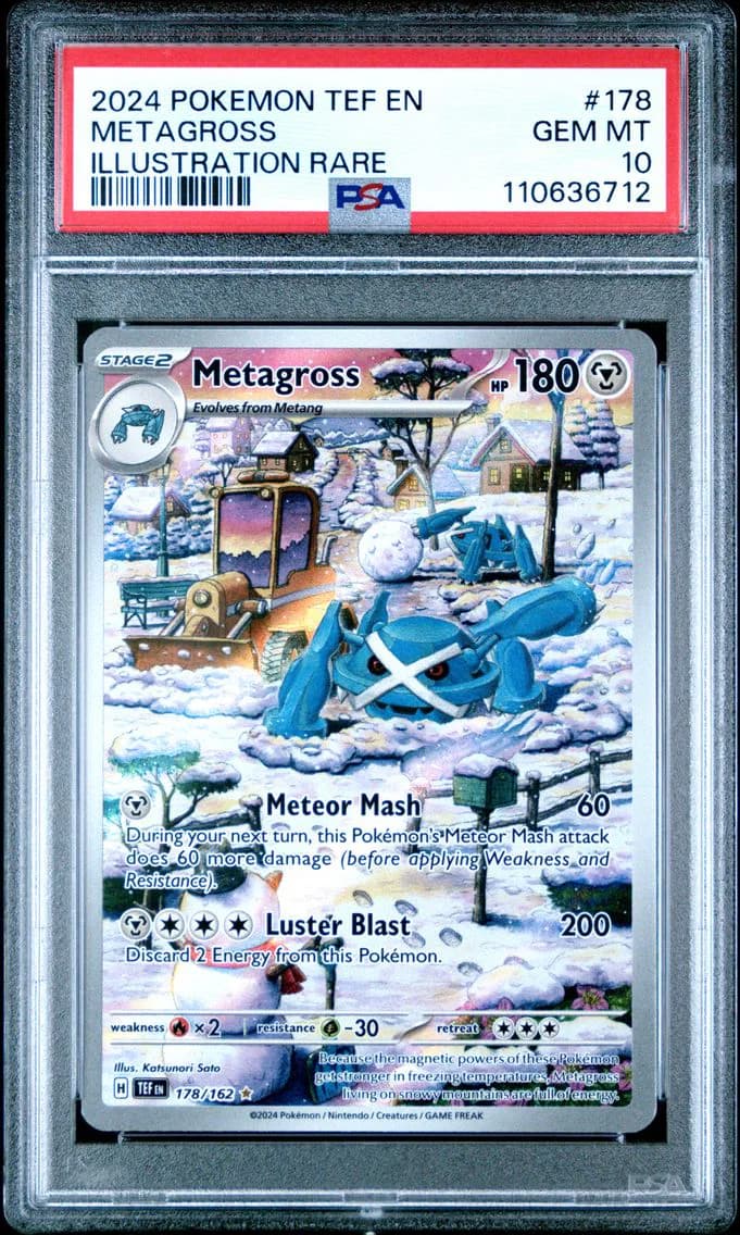 2024 #178 Metagross PSA 10 Tef EN-Temporal Forces Pokemon