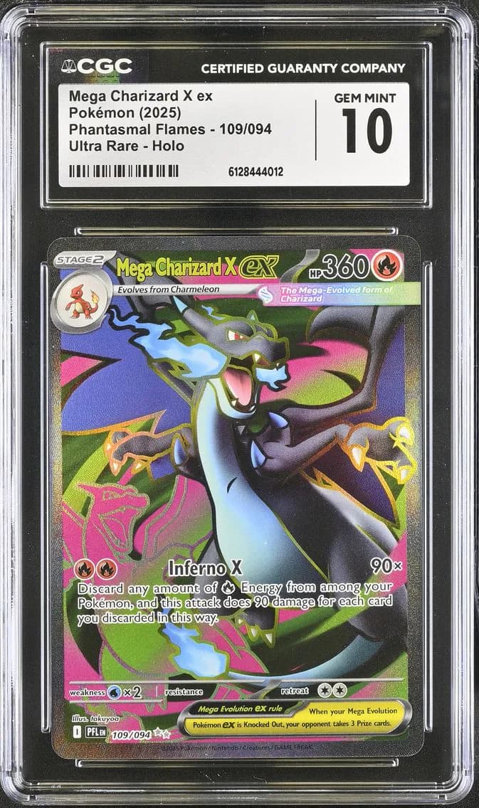 Mega Charizard X ex slab