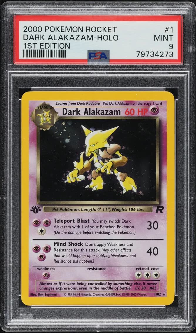 Dark Alakazam slab