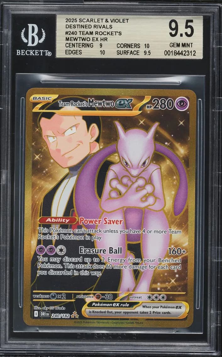 Team Rocket's Mewtwo ex slab