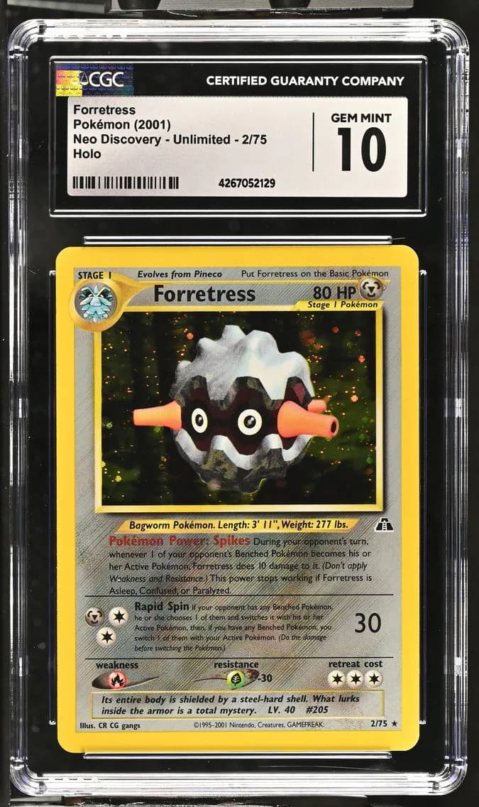 2001 #2 Forretress CGC 10 Neo Discovery - Unlimited - English