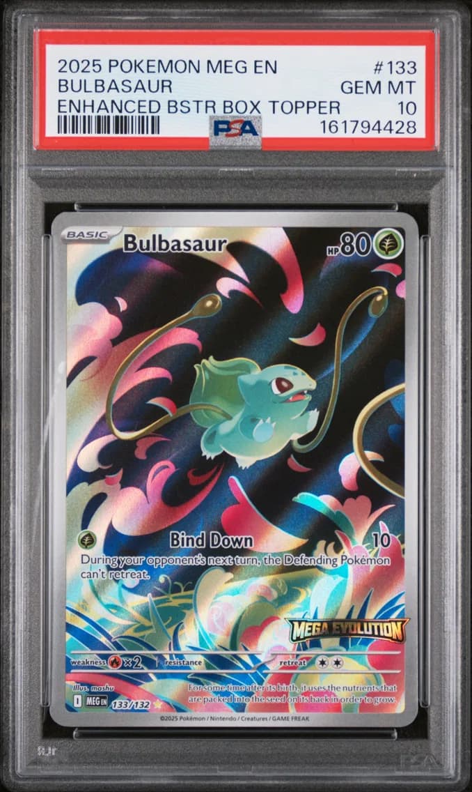 2025 #133 Bulbasaur PSA 10 Meg EN-Mega Evolution
