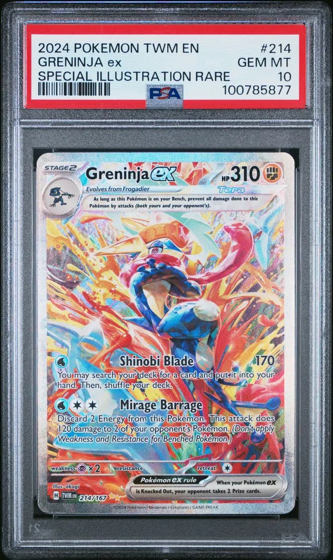 2024 #214 Greninja EX PSA 10 Twm EN-Twilight Masquerade