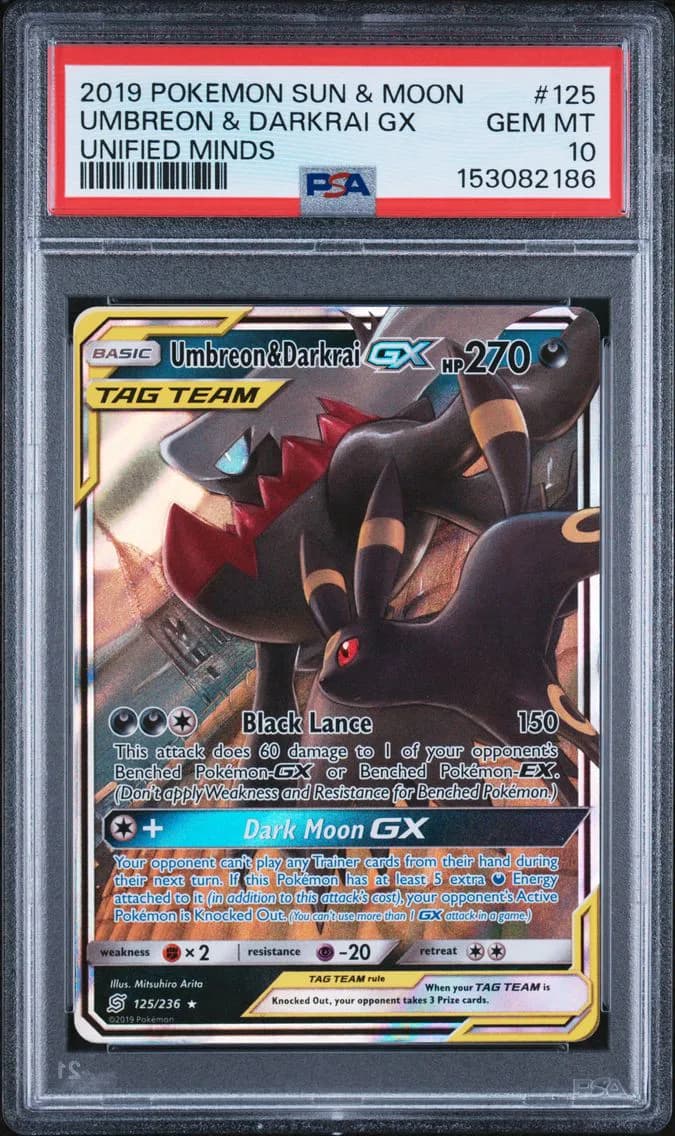 Umbreon & Darkrai-GX slab