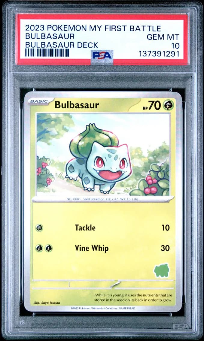 2023 #NA Bulbasaur PSA 10 My First Battle-Bulbasaur Deck Pokemon