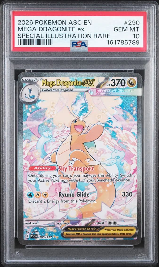 2026 #290 Mega Dragonite EX PSA 10 Asc EN-Ascended Heroes