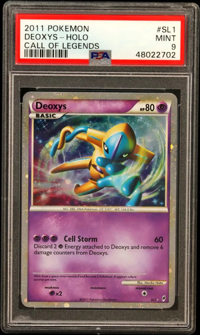 2011 #SL1 Deoxys-Holo PSA 9 Call of Legends
