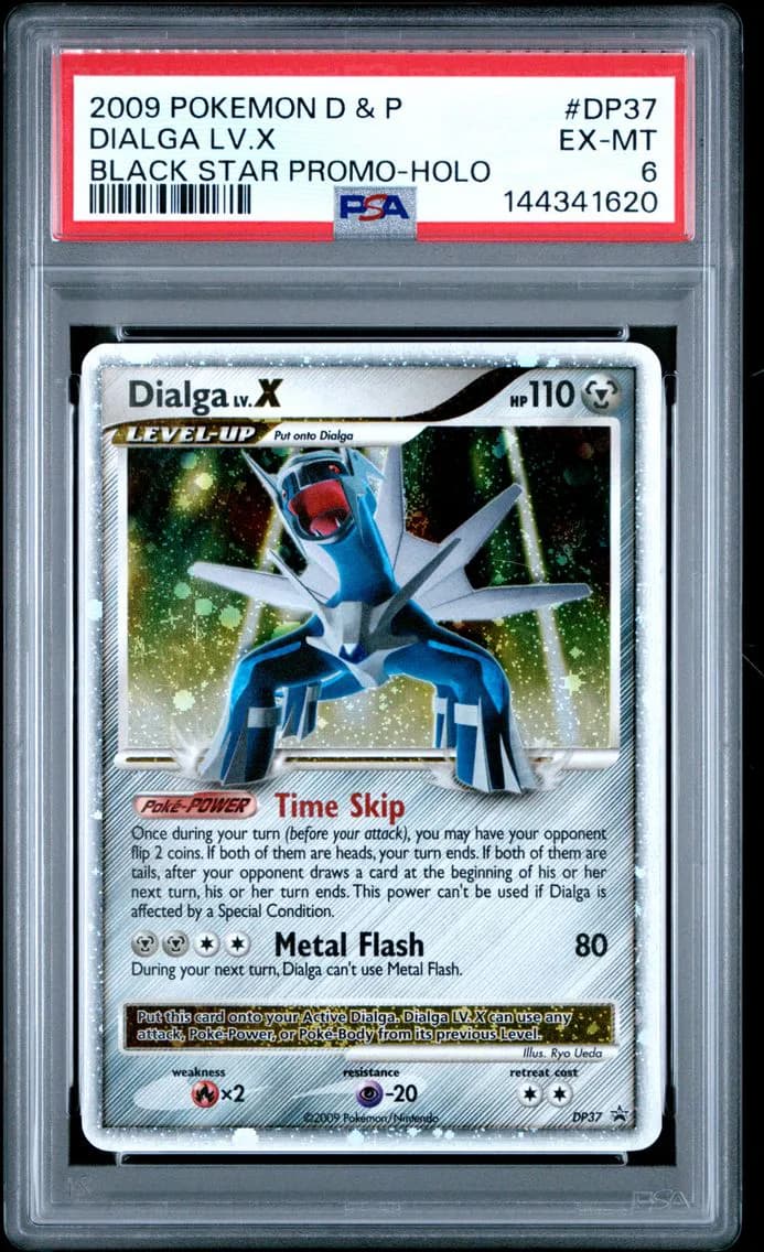 2009 #DP37 Dialga LV.X-Holo PSA 6 Diamond & Pearl Black Star Promo Pokemon